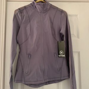 Women’s purple zip up sweatshirt